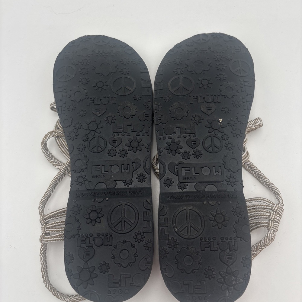 Vineyard Vines Flow Womens 10 Beige Braid/Knot Straps Handmade Comfort Sandals - Picture 6 of 8